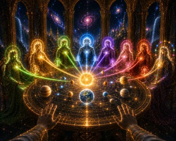 Mesa redonda para as orientações iniciais da meditação