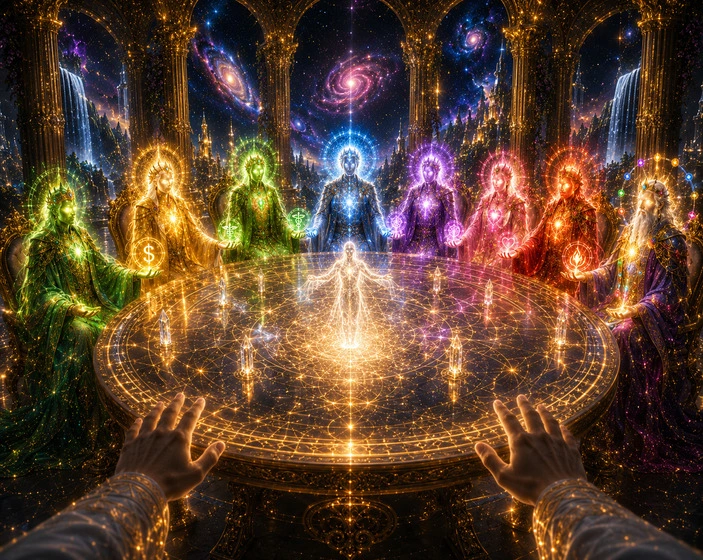 Mesa de abertura da meditação