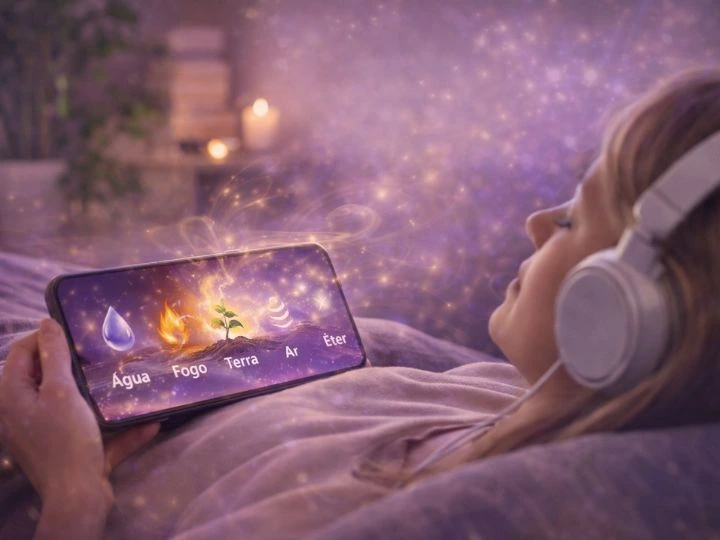 Representação dos 5 elementos da natureza